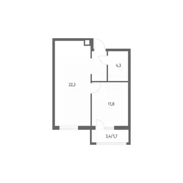 1-к кв. Калининградская область, Гурьевск ул. Имени Романа Руденко, ...