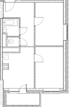 2-к кв. Московская область, Дмитровский муниципальный округ, д. ...