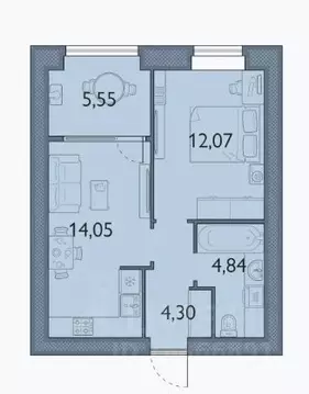 1-к кв. Брянская область, Брянский район, пос. Мичуринский, ...