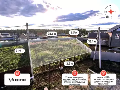 Участок в Тюменская область, Тюменский муниципальный округ, с. Успенка ...