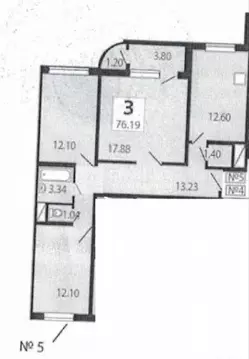Продается 3-комнатная квартира