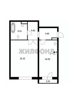 2-к кв. Новосибирская область, Новосибирск ул. В. Высоцкого, 144/1 ...