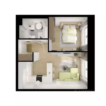 1-к кв. Москва Люблинский парк жилой комплекс, 19 (35.7 м)