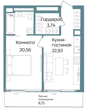 2-комнатная квартира: Республика Крым, Саки, курортный кластер Темпо ...