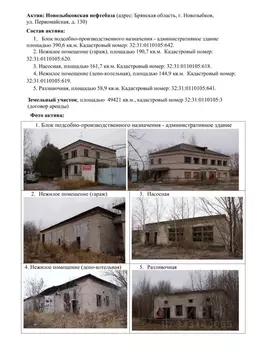 Помещение свободного назначения в Брянская область, Новозыбков ...