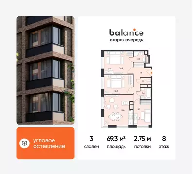 3-к кв. Москва Рязанский просп. (69.3 м)