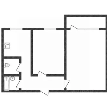 2-к кв. Смоленская область, Смоленск ул. Рыленкова, 73 (53.3 м)