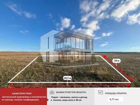 Участок в Крым, Симферопольский район, с. Чистенькое  (6.77 сот.)