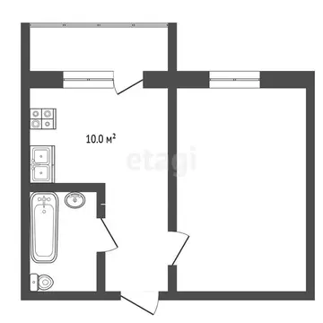 1-комнатная квартира: Вологда, микрорайон Водники, Северная улица, 12 ...