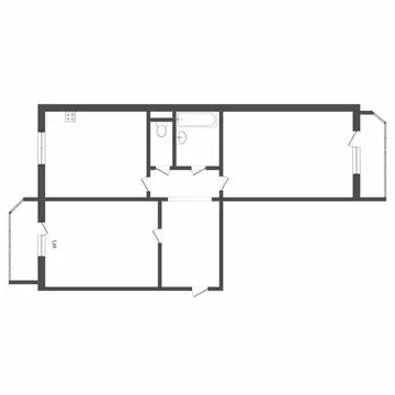 2-комнатная квартира: Тюмень, Широтная улица, 165к7 (66.6 м)