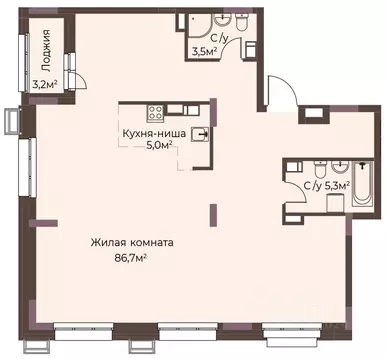 1-к кв. Нижегородская область, Нижний Новгород ул. Максима Горького, ...