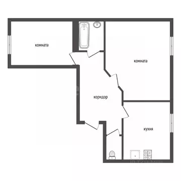 2-к кв. Воронежская область, Воронеж ул. Независимости, 55/8 (68.6 м)