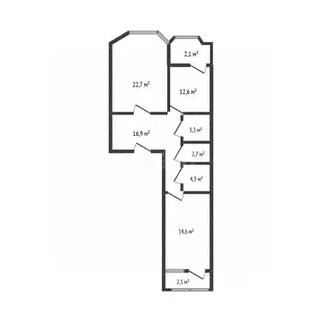 2-к кв. Брянская область, Брянск Московский просп., 154 (76.5 м)