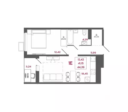 1-к кв. Пензенская область, Пенза Маньчжурия мкр, Стрижи жилой ...