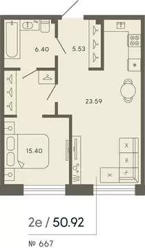 1-к кв. Санкт-Петербург Ремесленная ул., 17литЗ (50.92 м)