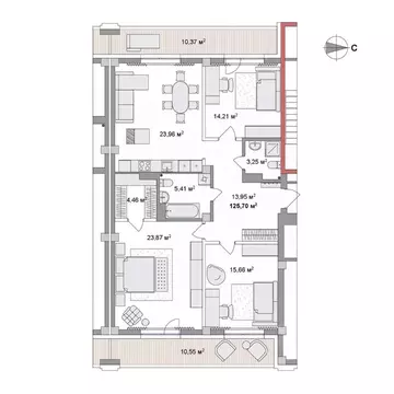 4-к кв. Новосибирская область, Новосибирский район, Краснообск рп 253 ...