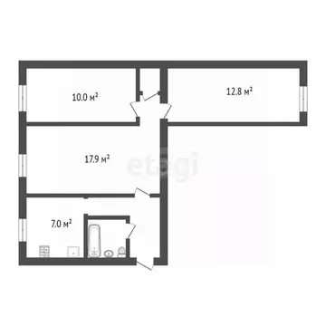 3-к кв. Вологодская область, Вологда Мишкольцская ул., 11 (54.8 м)