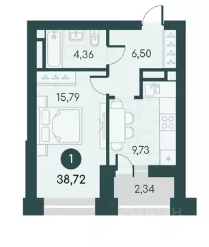 1-к кв. Курганская область, Курган Малиновые высоты жилой комплекс ...