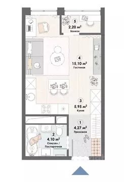 Студия Московская область, Пушкино Надсоновский туп. (31.62 м)