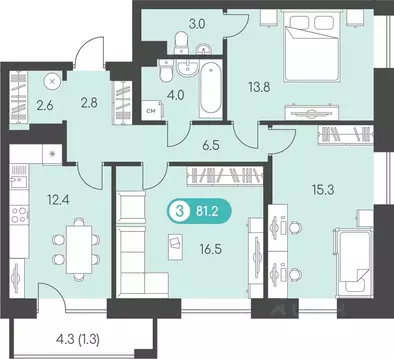 3-к кв. Удмуртия, Ижевск Столичный мкр, Новый Восход жилой комплекс ...