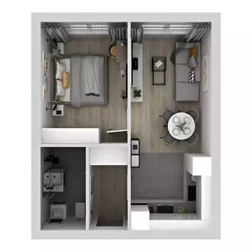 1-к кв. Астраханская область, Астрахань Брестская ул., 11/1 (34.67 м)