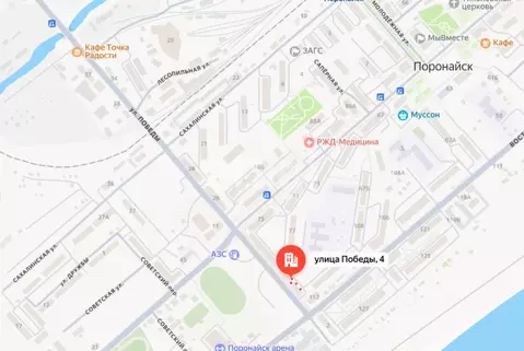 2-к кв. Сахалинская область, Поронайск ул. Победы, 4 (44.7 м)