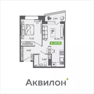 1-к кв. Архангельская область, Северодвинск И-1 кв-л, Аквилон Нео ...