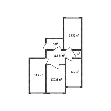 3-комнатная квартира: Каспийск, улица Магомедали Магомеджановa, 31Б ...