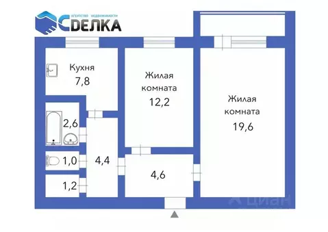 2-к кв. Амурская область, Ивановский муниципальный округ, с. Черемхово ...