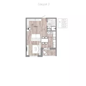 1-к кв. Хабаровский край, Хабаровск пос. Березовка, Эколенд жилой ...