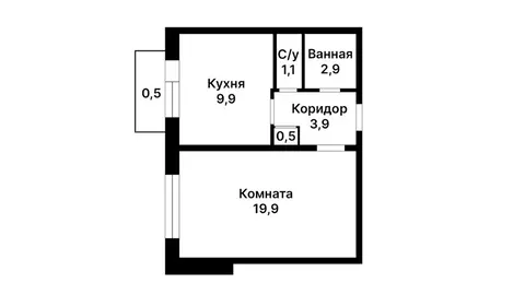1-к кв. Москва ул. Мусы Джалиля, 9К3 (41.0 м)