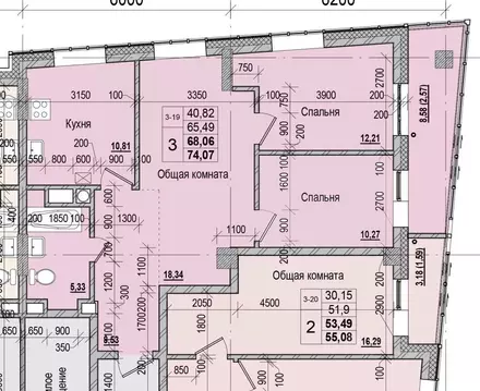 3-к кв. Саха (Якутия), Якутск ул. Чкалова, 47 (68.06 м)