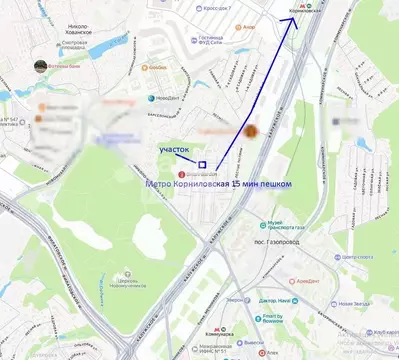 Участок в Москва пос. Газопровод, ул. 4-я Лесные Поляны, 12 (15.0 ...