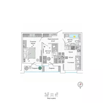 3-к кв. Приморский край, Владивосток ул. Нейбута (53.0 м)