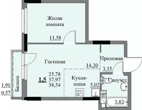 1-к кв. Удмуртия, Ижевск Автопроизводство жилрайон, 3-й мкр, Арден на ...