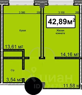 1-к кв. Ставропольский край, Ессентуки ул. Благодатная, 24 (42.89 м)
