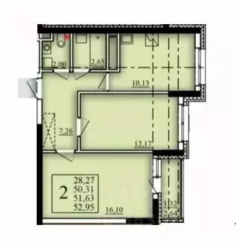 2-к кв. Башкортостан, Уфа Затон-Восточный жилрайон, Паруса жилой ...