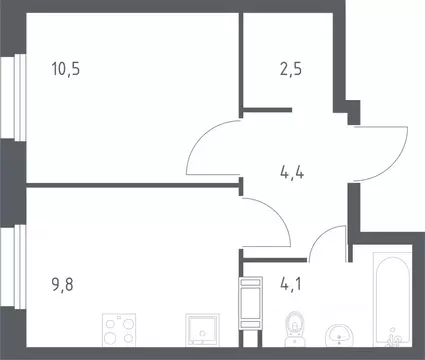 1-к кв. Москва Сосенское поселение, просп. Куприна, 30к9 (31.2 м)