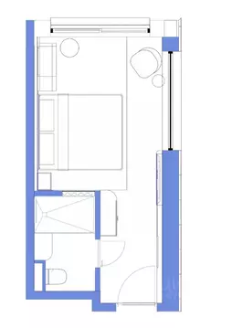 Студия Ставропольский край, Пятигорск ул. Леваневского, 3Д (21.4 м)