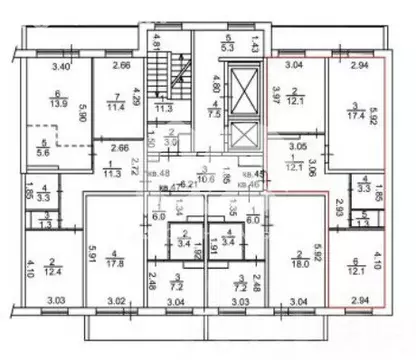 2-комнатная квартира: Новосибирск, Междуреченская улица, 7/1 (58.3 м)