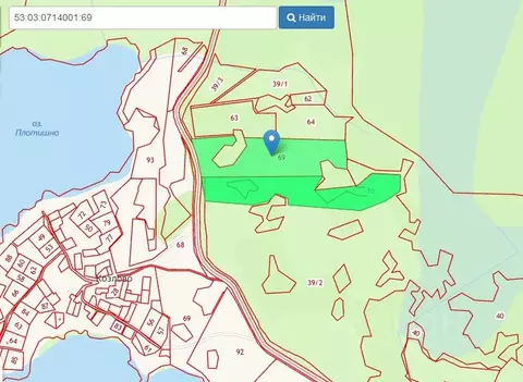 Участок в Новгородская область, Валдайский район, Ивантеевское с/пос, ...