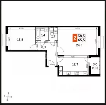 2-к кв. Московская область, Ленинский городской округ, пос. Развилка ...