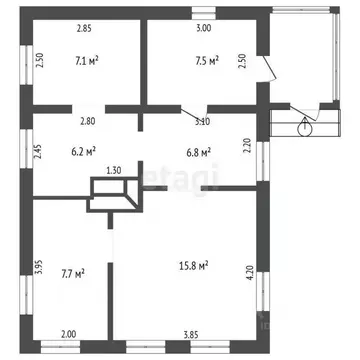 Дом в Кемеровская область, Новокузнецк Локомотивная ул. (49 м)