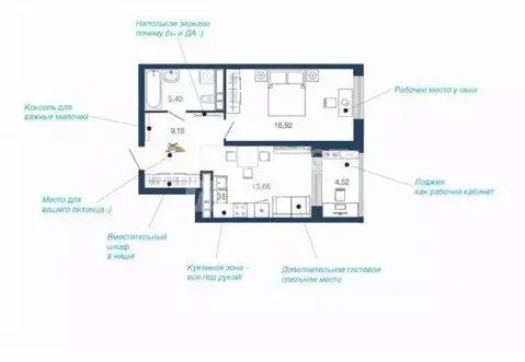 1-к кв. Липецкая область, Липецк Елецкое ш., 9 (49.68 м)