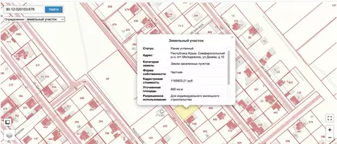 Участок в Крым, Симферопольский район, Молодежное пгт ул. Джами, 10 ...
