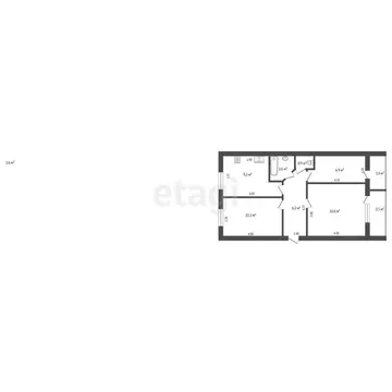 3-комнатная квартира: Феодосия, улица Дружбы, 24 (57.6 м)