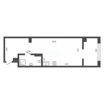 Студия Вологодская область, Вологда ул. Карла Маркса, 121 (29.4 м)