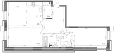 3-к кв. Татарстан, Казань Вознесенский Квартал жилой комплекс (89.63 ...