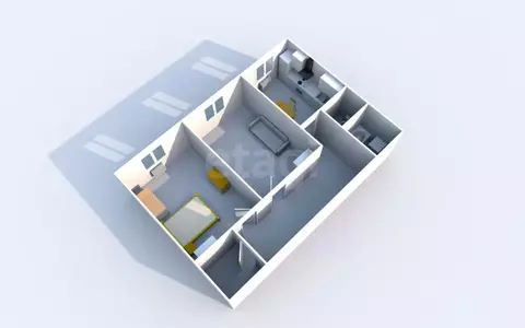 2-к кв. Сахалинская область, Южно-Сахалинск Железнодорожная ул., 77 ...