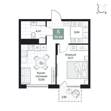 1-к кв. Волгоградская область, Волгоград просп. Имени В.И. Ленина, 59Г ...